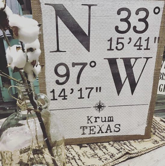krum tx directional sign