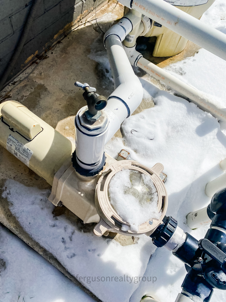 frozen pool equipment